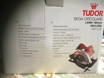 Sega circolare tudor 1200 w m01124 lama 185 mm 500