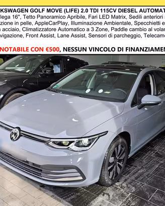 Volkswagen Golf TDI MOVE LIFE C.16 Tetto Led Matri