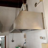cappa in acciaio con motore