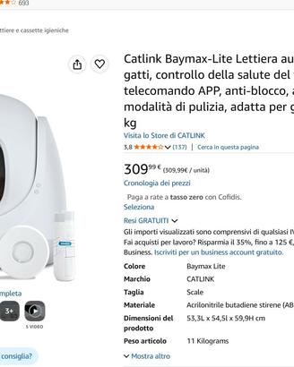 Lettiera autopulente come nuova