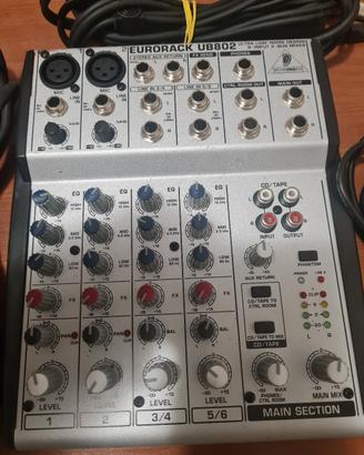 BEHRINGER UB802 Eurorack  mixer impianto voce 

