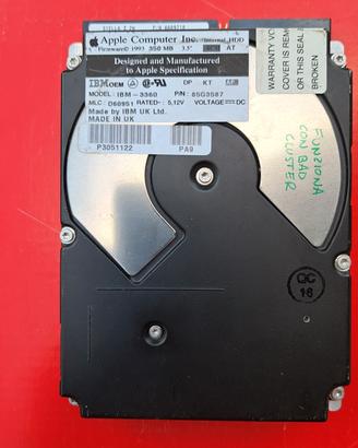 Apple / IBM-3360 IDE 350 MB hard disk vintage