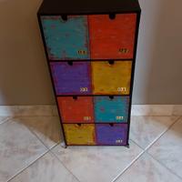 Mobile industriale in legno vintage 