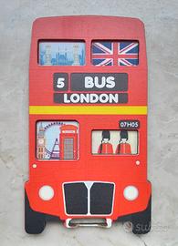 Magnete in legno Bus Londra