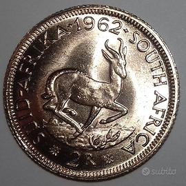 2 RAND ORO RIEBEEK SUD AFRICA 917/1000 FDC