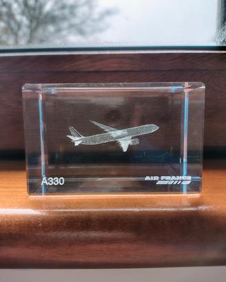 Fermacarte di cristallo Air France Airbus A330