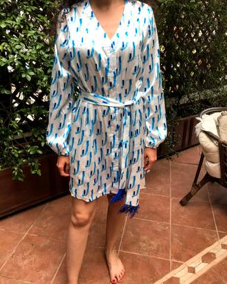 Abito chemisier cotone satinato. Nuovo 