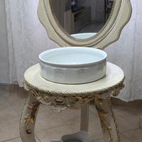 Lavamani  con catino e brocca  antico