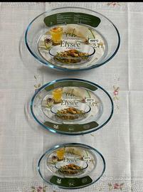 set servizio di pirofile in vetro Pezzi 3 cucina