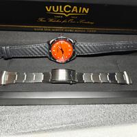 Vulcain Nautique Skindiver  Orange con bracciale 