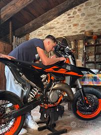 KTM 125 xc-w 2018 NERO E ARANCIONE