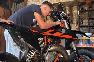 KTM 125 xc-w 2018 NERO E ARANCIONE