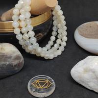 Bracciale Donna in Pietra di Luna da 6mm 