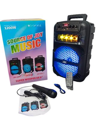 Cassa bluetooth portatile karaoke 1200 watt pmpo 