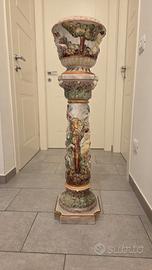 Colonna decorativa in ceramica 