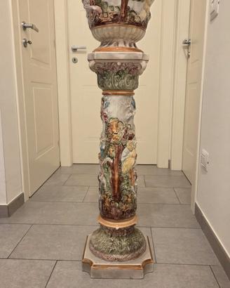 Colonna decorativa in ceramica 