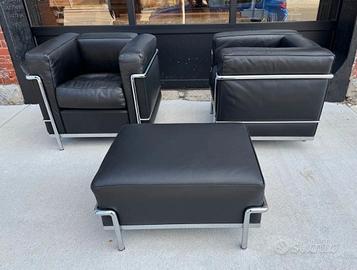 COPPIA LC2 in pelle nera by ALIVAR MVSEVM