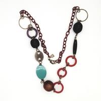 Marc Labat collana multicolor in materiali vari