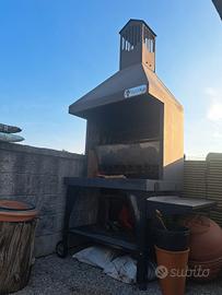 camino barbecue vulcano serie T medio
