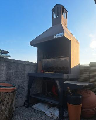 camino barbecue vulcano serie T medio