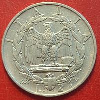 2 Lire Impero 1936 rara