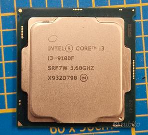 Processore intel I3 9100F