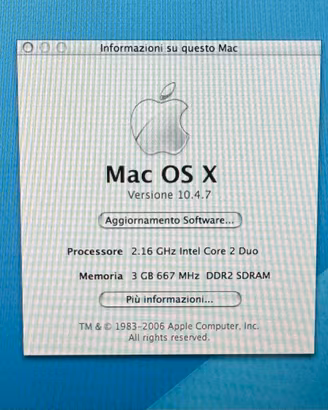 iMac 24” Alluminio - 3 GB RAM - Mid 2007