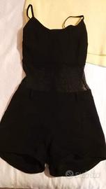 Tutina con tuille colore nero