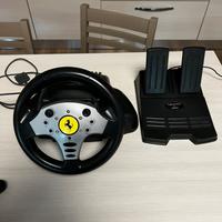 Volante playstation con logo Ferrari