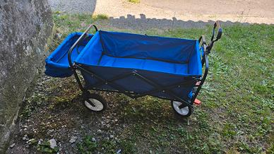 carrello spiaggia giardino portaoggetti 