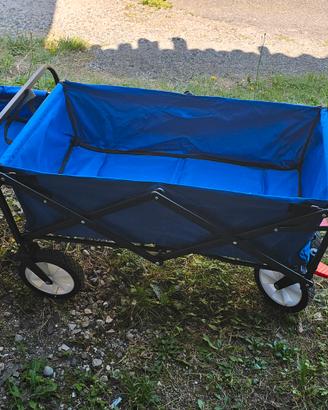 carrello spiaggia giardino portaoggetti 