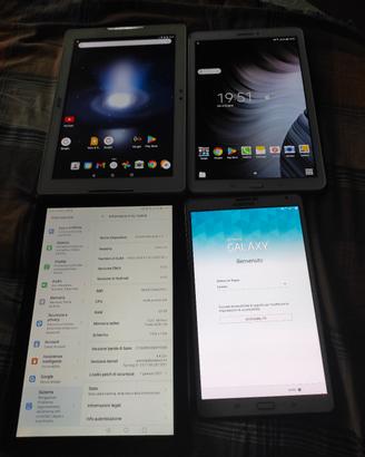 ipad due Samsung un Acer un Huawei 