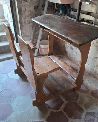 Banco scuola vintage originale