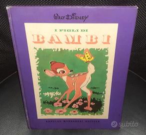 LIBRO WALT DISNEY Vintage Anni 60 i FIGLI di BAMBI
