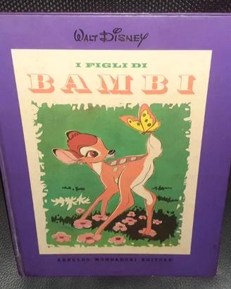 LIBRO WALT DISNEY Vintage Anni 60 i FIGLI di BAMBI