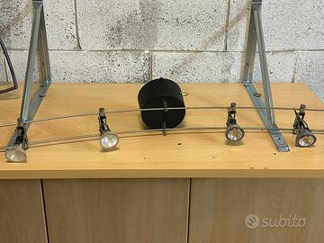 Lampadario 4 faretti