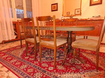 Set tavolo da pranzo con 6 sedie