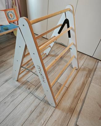 triangolo di pikler più scivolo