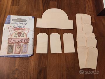 Kit lavoretto calendario country fai da te