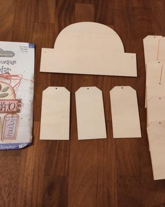 Kit lavoretto calendario country fai da te