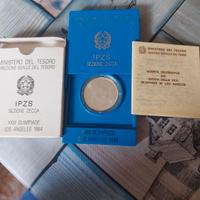 500 lire argento xxiii olimpiade Los Angeles 1984