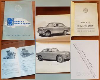 Alfa Romeo Giulietta libretto uso