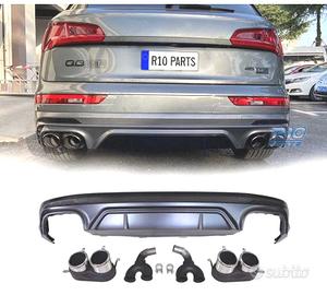 DIFFUSORE AUDI Q5 S LINE 18-20 LOOK SQ5 + TERMINAL