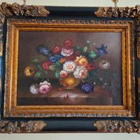 Imponente Quadro Natura Morta  - Cornice Barocca 