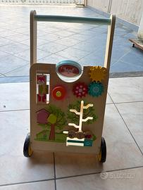 Carrello Primi Passi in Legno giochi Montessori
