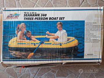 Gommone Intex Seahawk 340 3 posti con remi e pompa