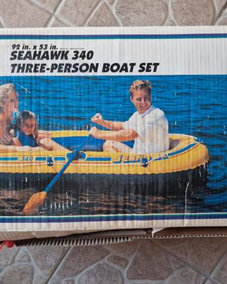 Gommone Intex Seahawk 340 3 posti con remi e pompa