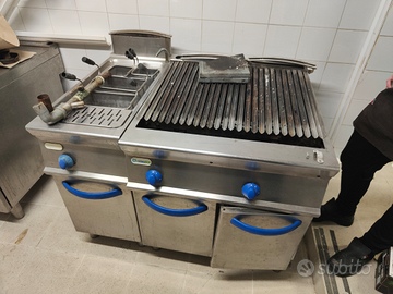 Cucina industriale ristorante acciaio inox usata