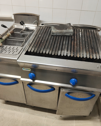 Cucina industriale ristorante acciaio inox usata