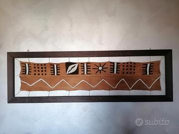 Quadro etnico in tela e legno venghe'